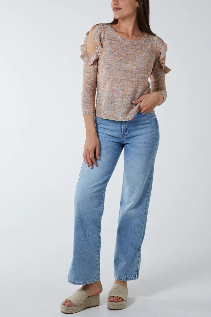 NEW SEASON Samantha Metallic Fine knit Jumper